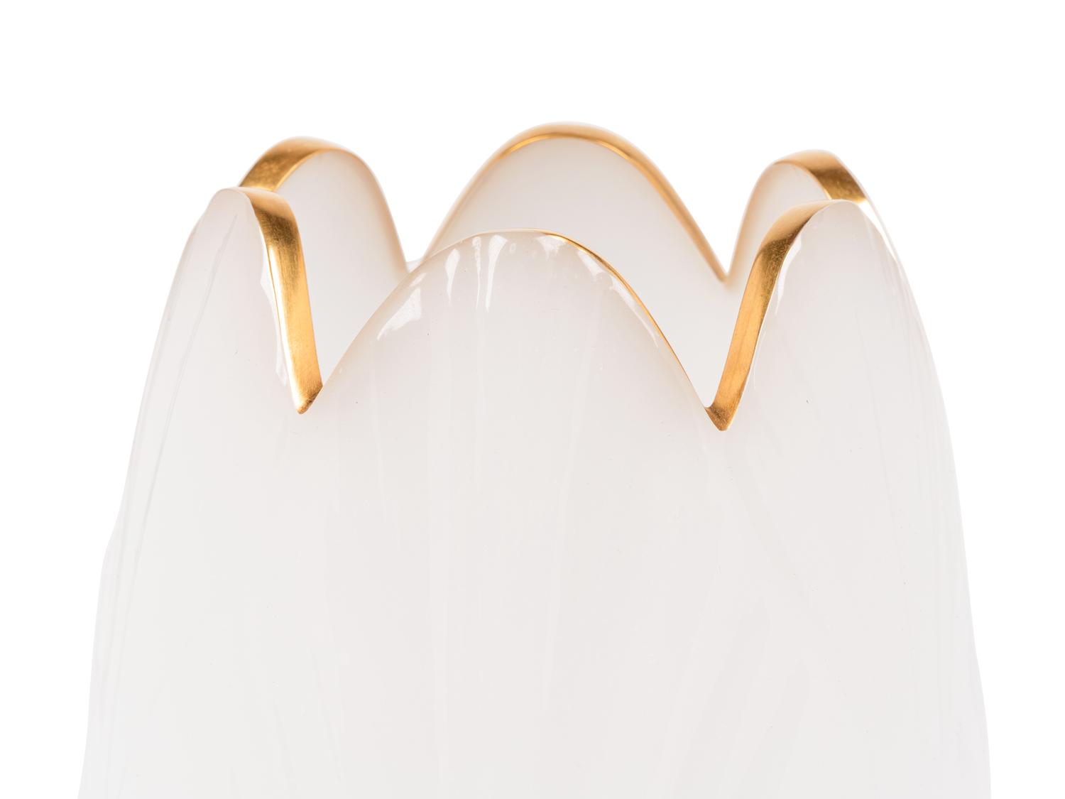 A Baccarat Opaline Glass Vase