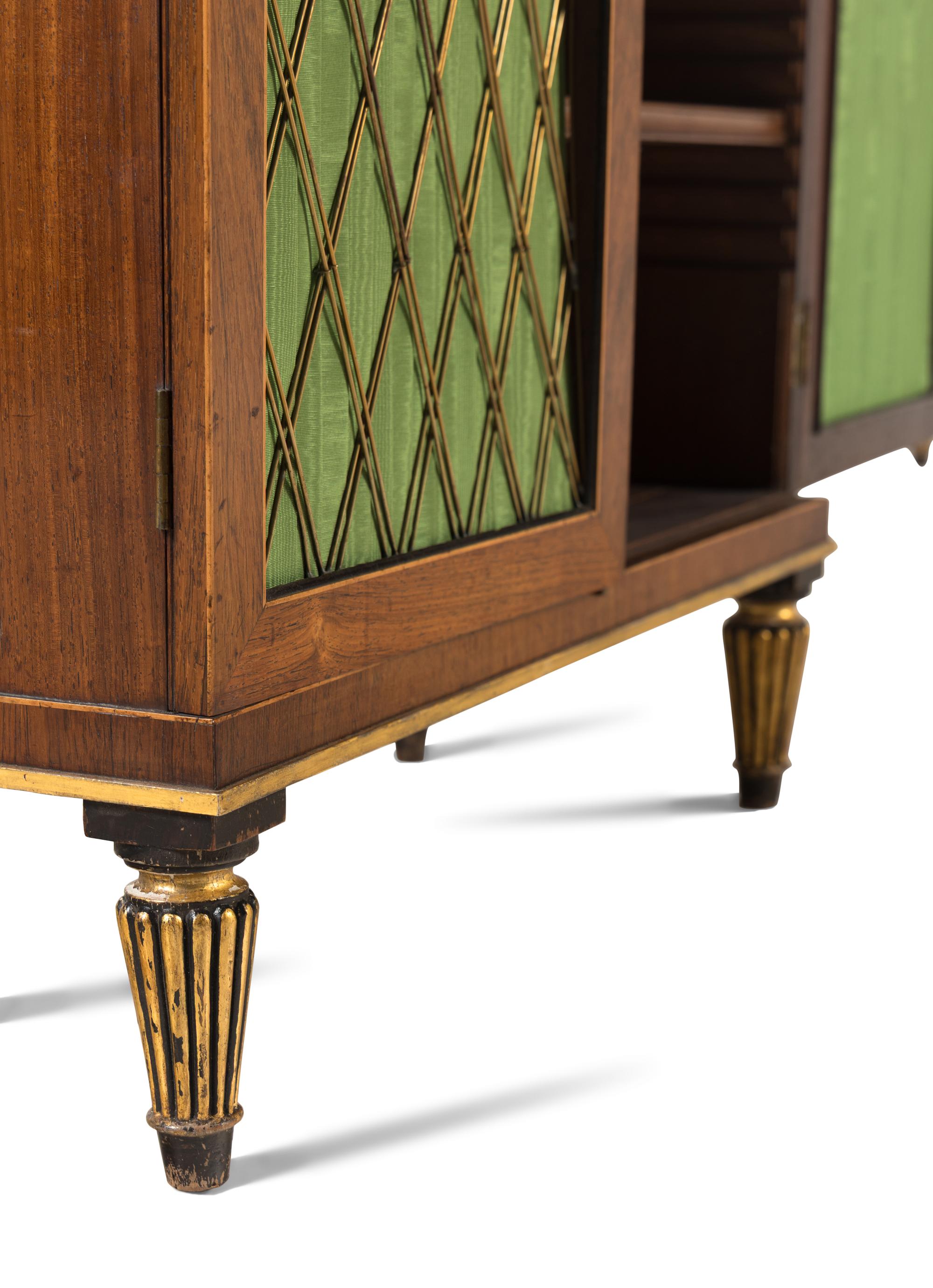 A Pair of Regency Brass-Mounted Rosewood Chiffoniers