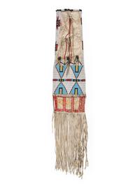 Northern Plains Beaded Hide Tobacco Bag