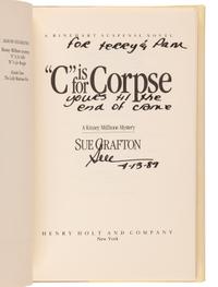 GRAFTON, Sue (1940-2017). The first three works from the Kinsey Millhone Alphabet Series. All FIRST EDITIONS. Comprising: