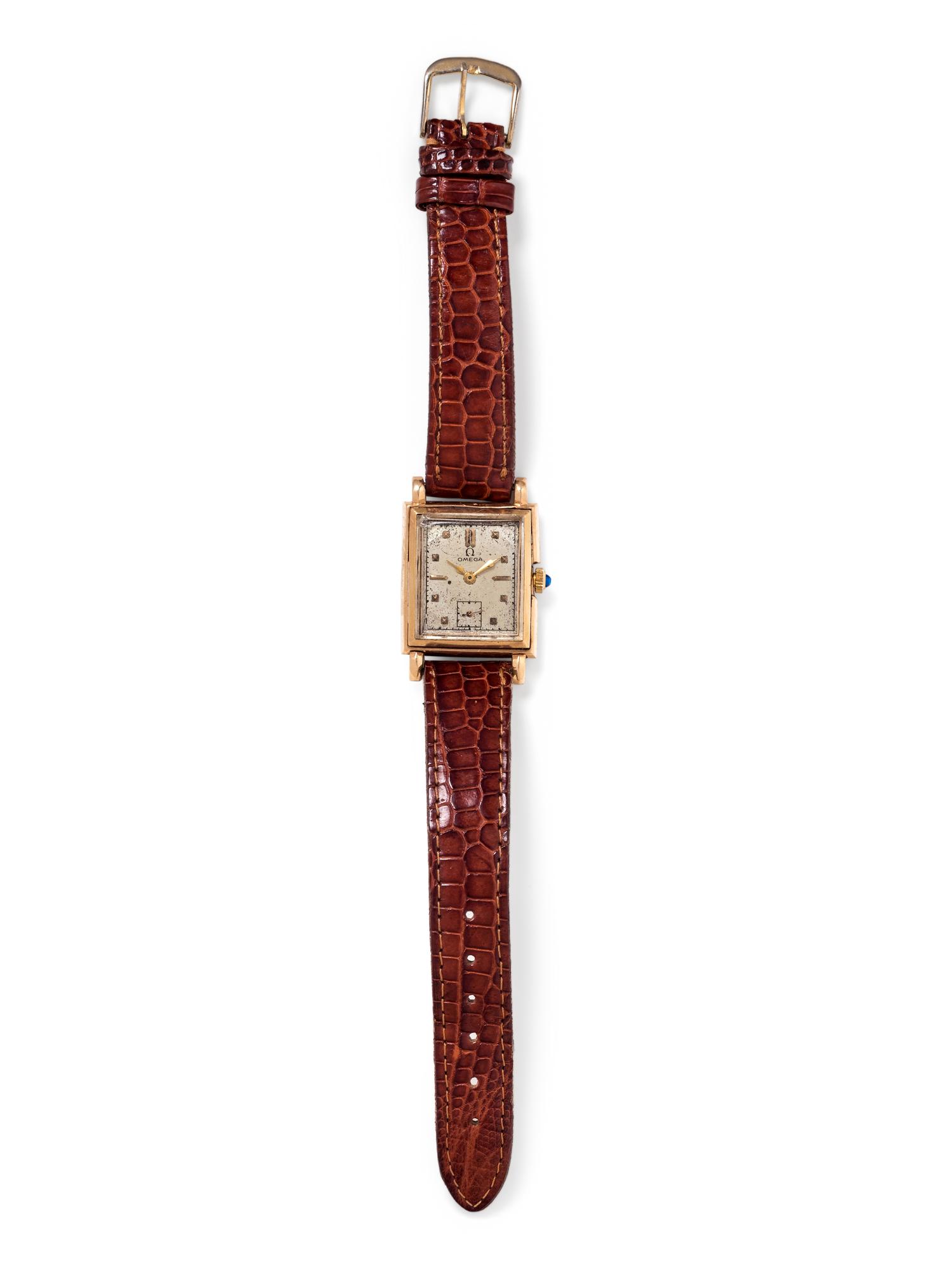 OMEGA, 14K YELLOW GOLD WRISTWATCH