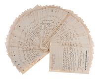 [CHICAGO]. Archive of letters and documents of Andrew B. JACKSON, founder of Rogers Park, IL, and his son Andrew JACKSON.