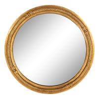 A Continental Style Circular Giltwood Mirror