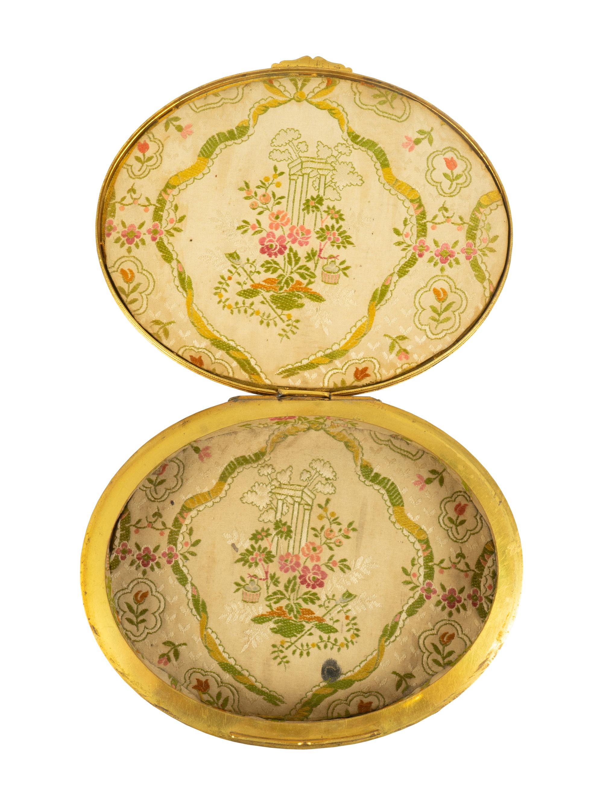 A French Gilt Metal and Enamel Table Casket with Portrait Medallion — 19TH CENTURY