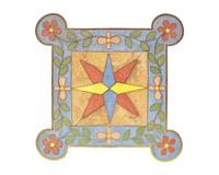 An Aesthetic Movement cast brass and encaustic inlaid table, circa 1880