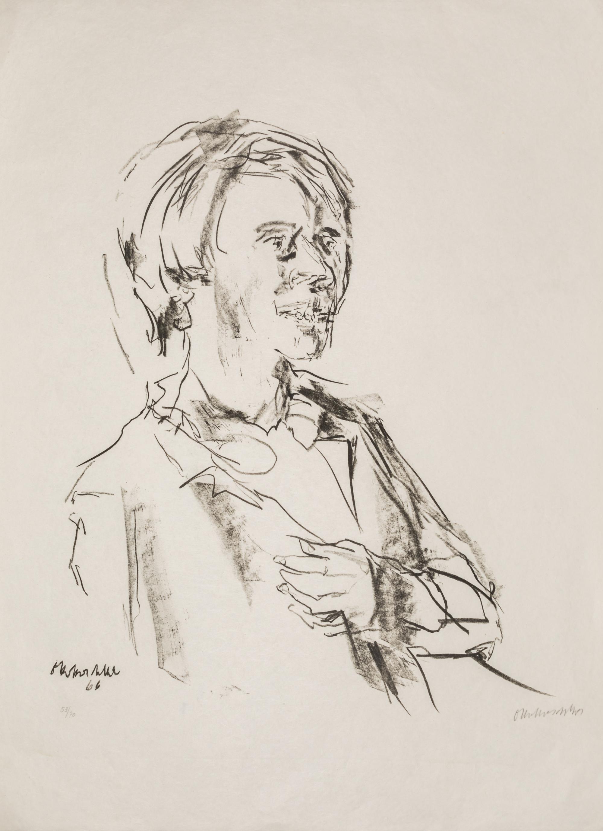 Oskar Kokoschka, (Austrian, 1886-1980), A group of nine works: King Lear, Manhattan (5), Persian War (2), and Portrait of a Woman
