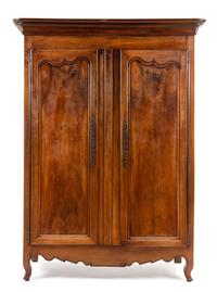 A Louis Philippe Burlwood Armoire Height 84 1/4 x width 62 x depth 23 1/2 inches. — SECOND QUARTER 19TH CENTURY