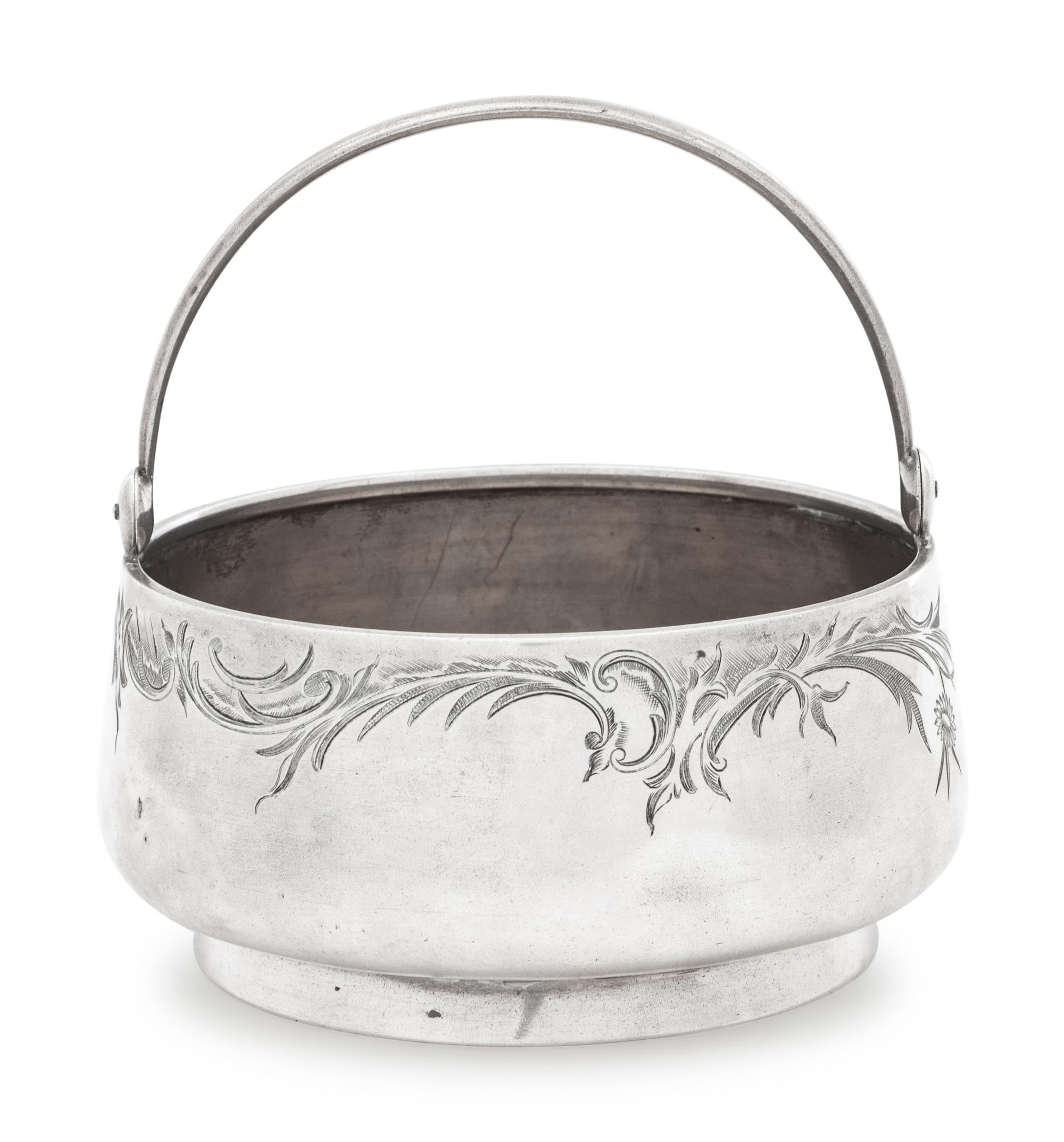 A Russian Silver Sugar Bowl