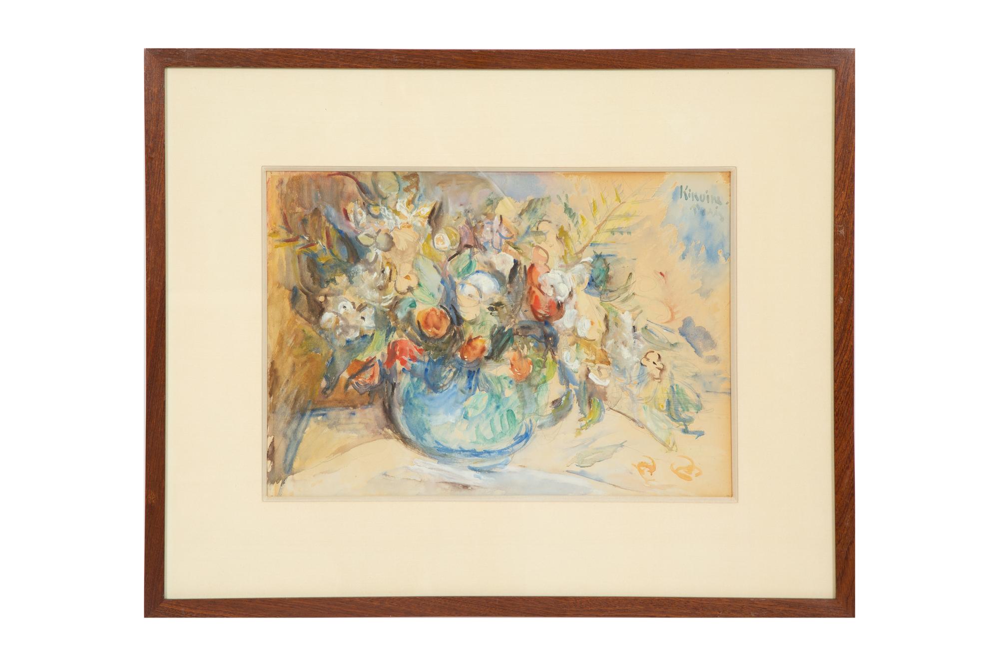 Vases aux fleurs (a pair)
