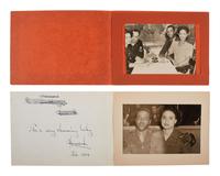 [WORLD WAR II] 5 New York City nightclub souvenirs containing photos of African Americans. Ca 1940s.