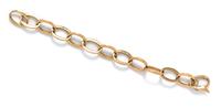 A 14 Karat Yellow Gold Oval Link Bracelet, 24.40 dwts.