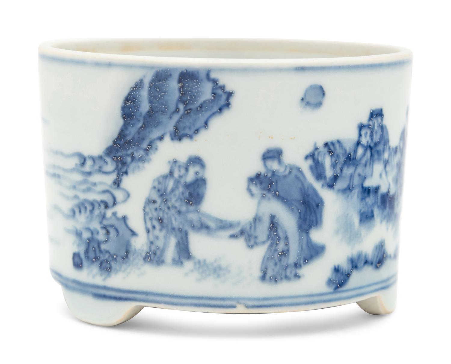 A Blue and White Porcelain Incense Burner