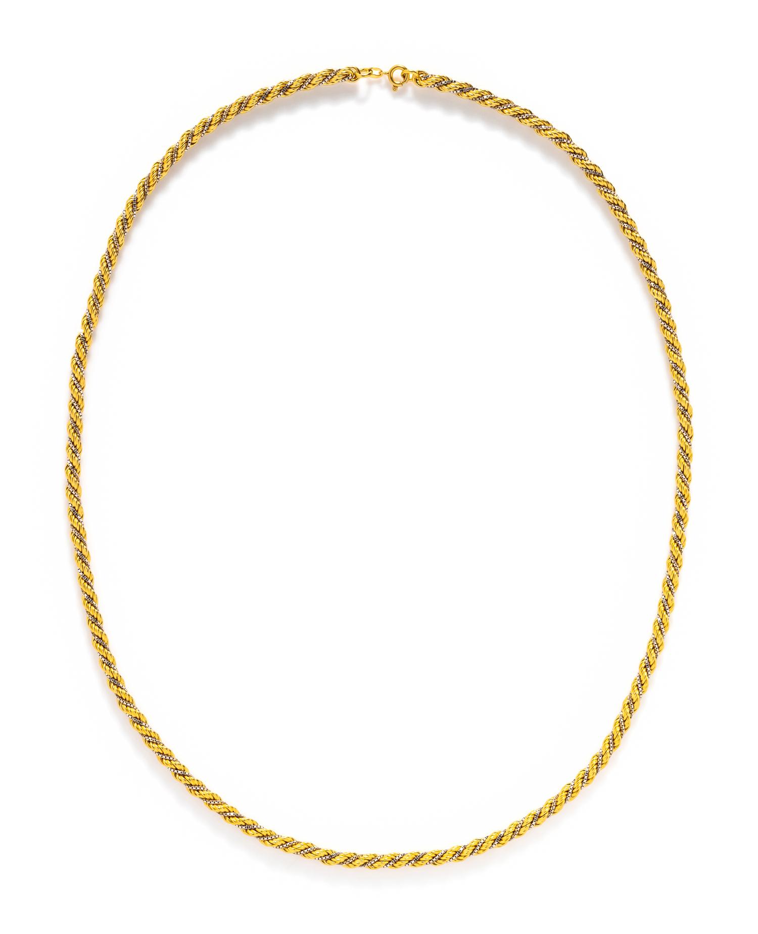 BICOLOR GOLD NECKLACE