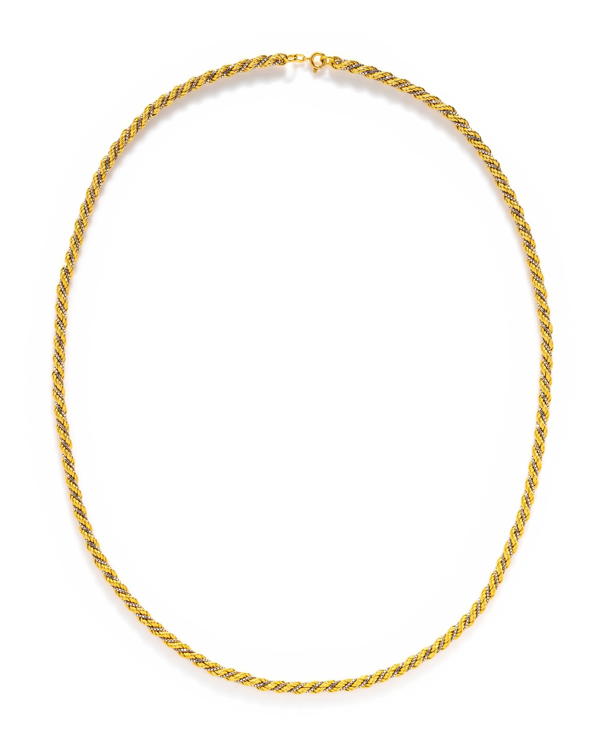 BICOLOR GOLD NECKLACE