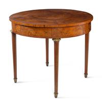 A Continental Marquetry Decorated Center Table
