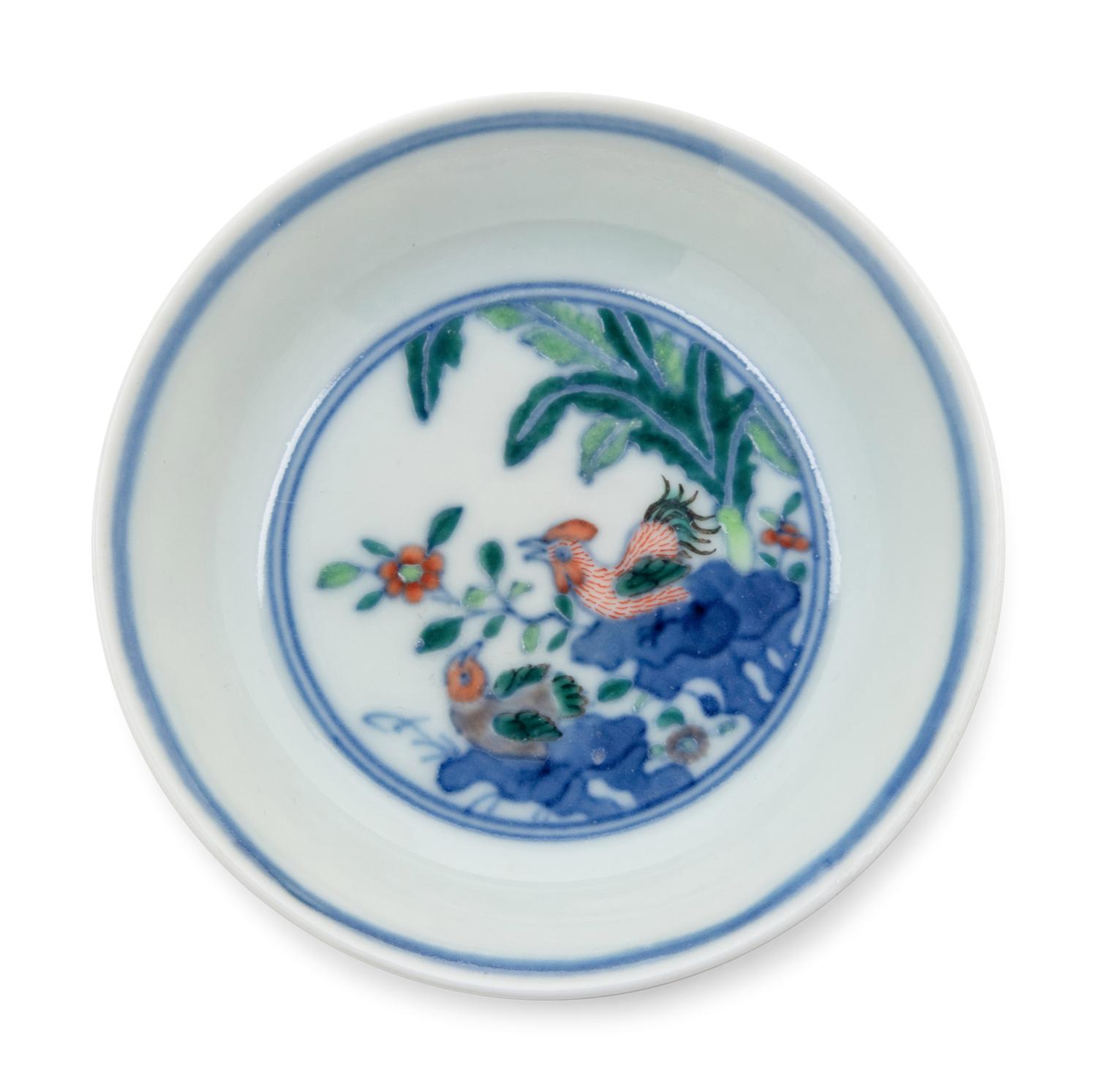 A Small Chinese Doucai Porcelain Dish
