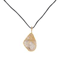 Coomi, Quartz Geode, Diamond, and Yellow Gold Necklace