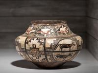 Zuni Polychrome Pottery Jar