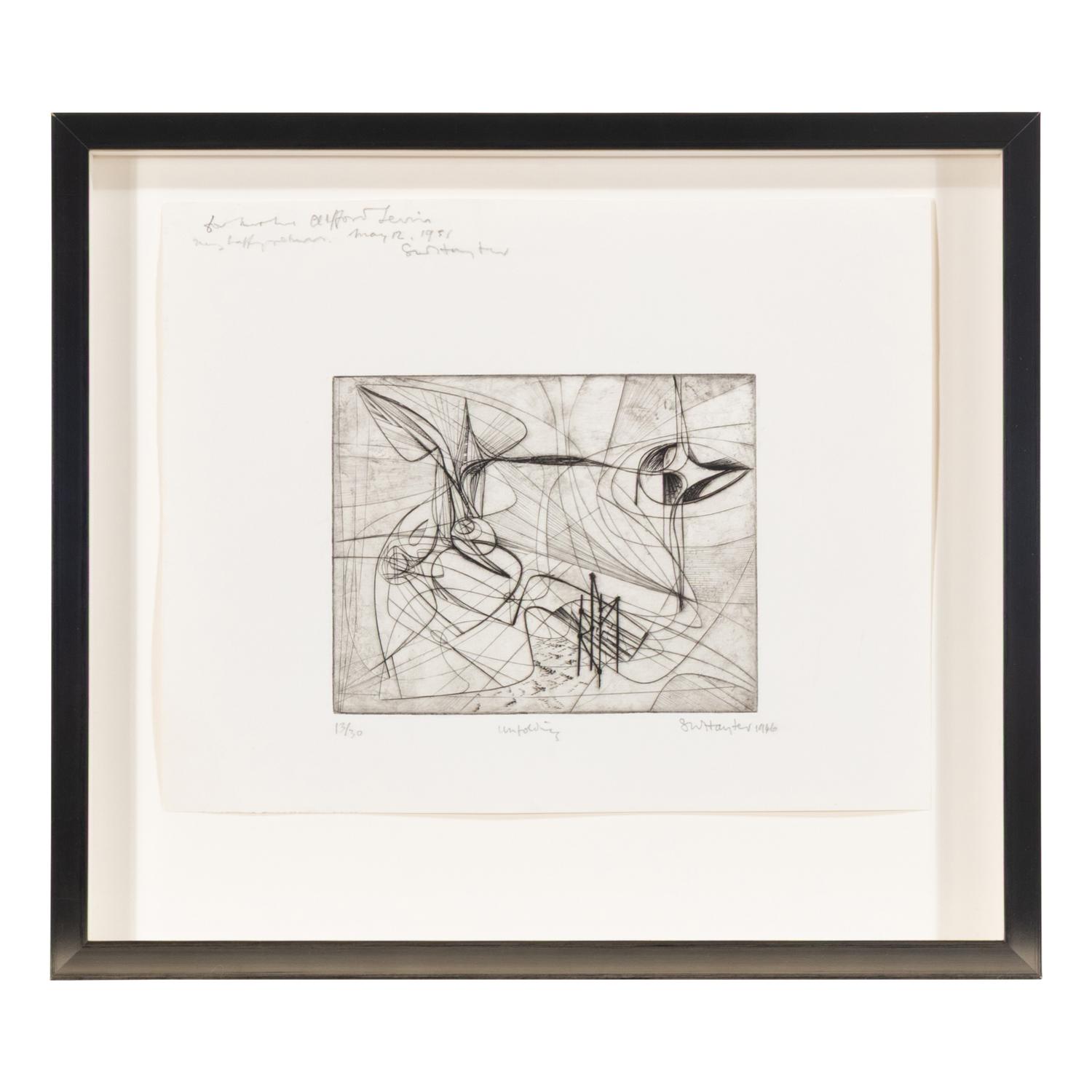 Stanley William Hayter (British, 1901-1988) — Unfolding , 1946
