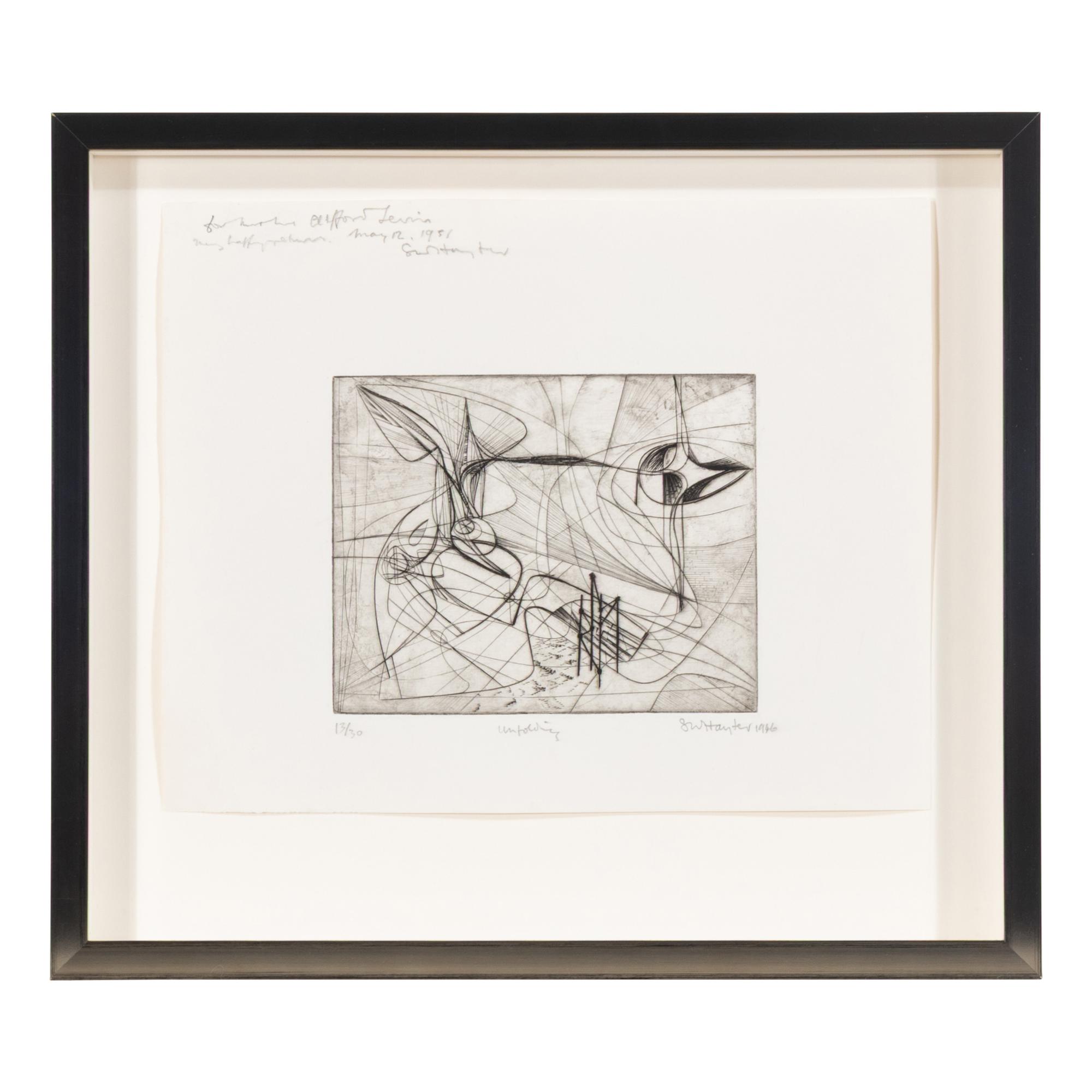 Stanley William Hayter (British, 1901-1988) — Unfolding , 1946