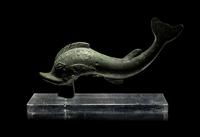 A Greek Bronze Dolphin with Inscription