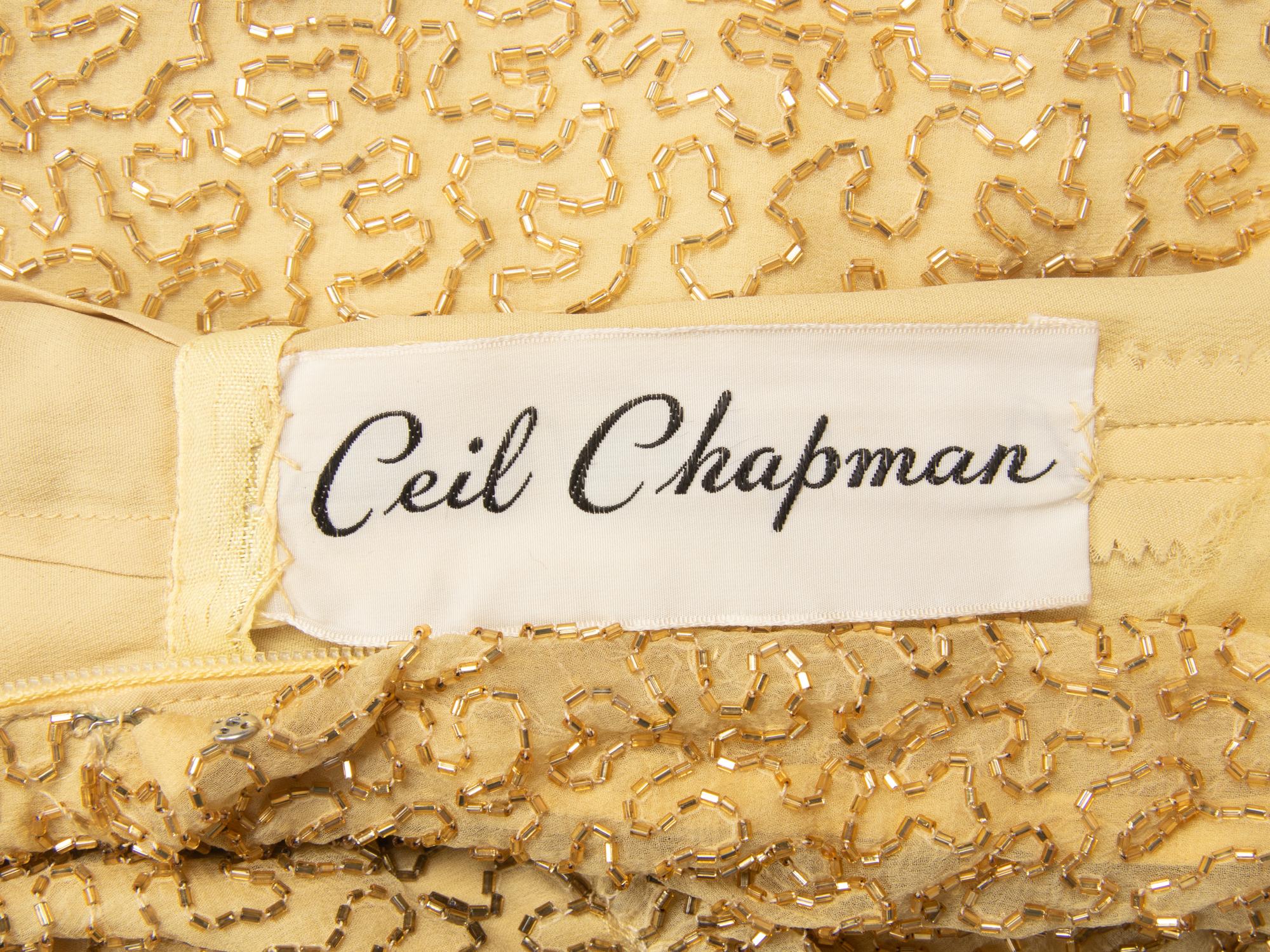 Ceil Chapman Beaded Cocktail Dress,1960s