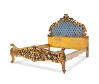 An Italian Rococo Style Giltwood Bed