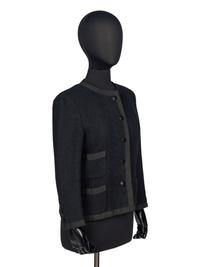 CHANEL BLACK TWEED JACKET
