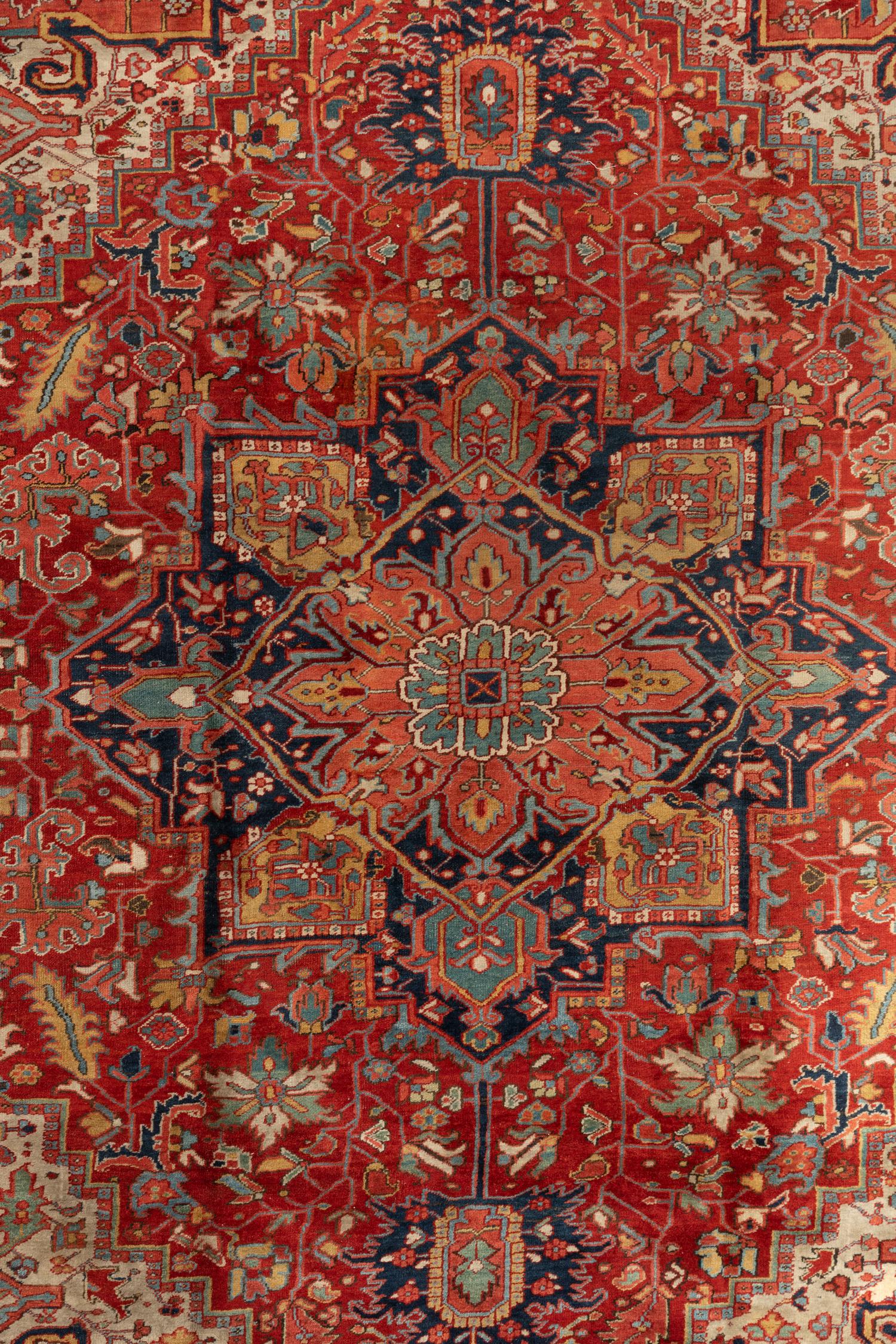 A Heriz Wool Rug