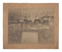 [EARLY PHOTOGRAPHY]. 16 photographs featuring interesting and curious groups of people.