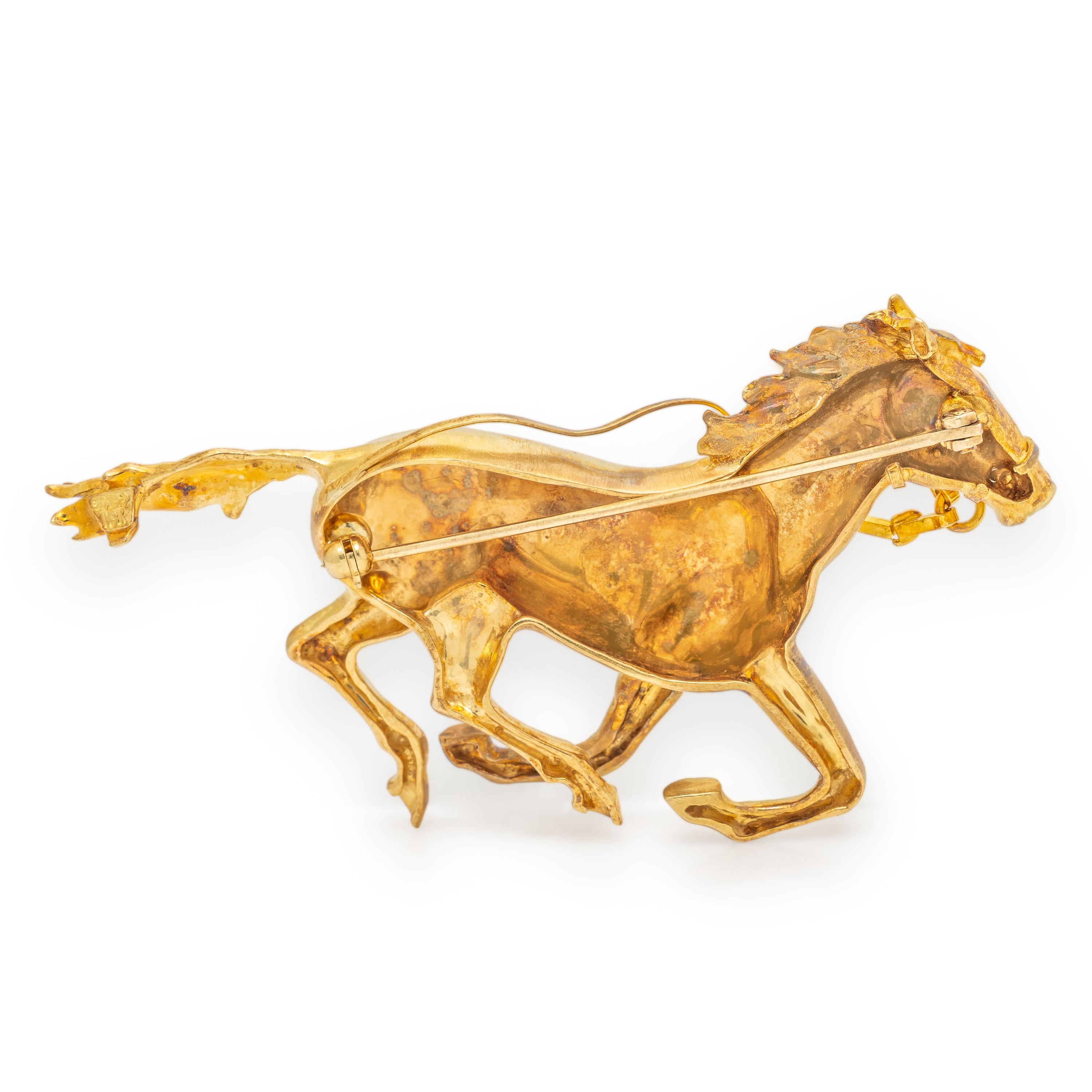 Craig Drake, Yellow Gold Horse Brooch