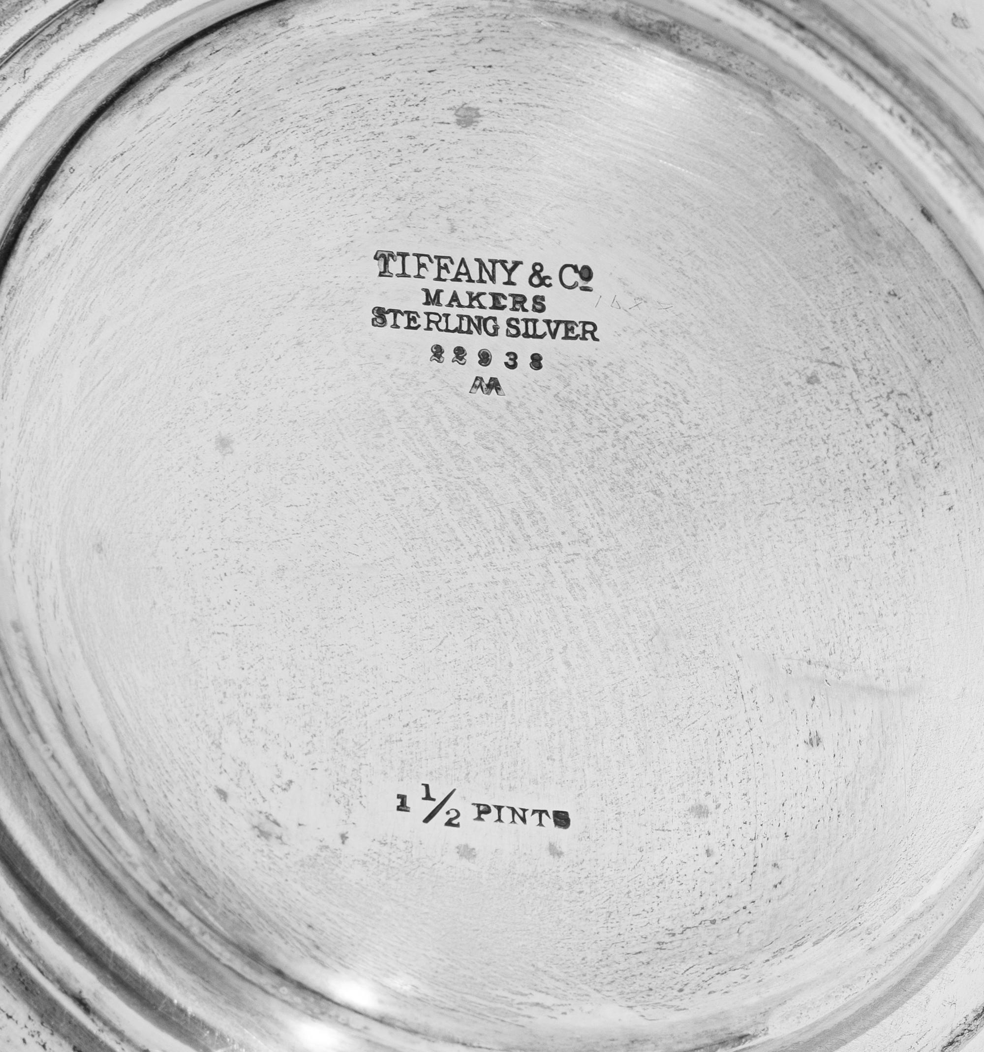 A Tiffany and Co. Silver Coffee Pot