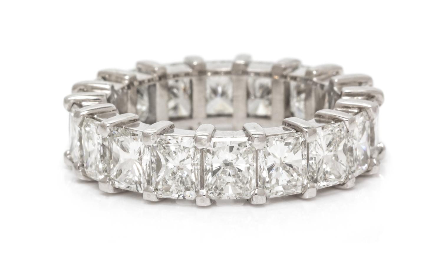 A Platinum and Diamond Eternity Band, 4.90 dwts.
