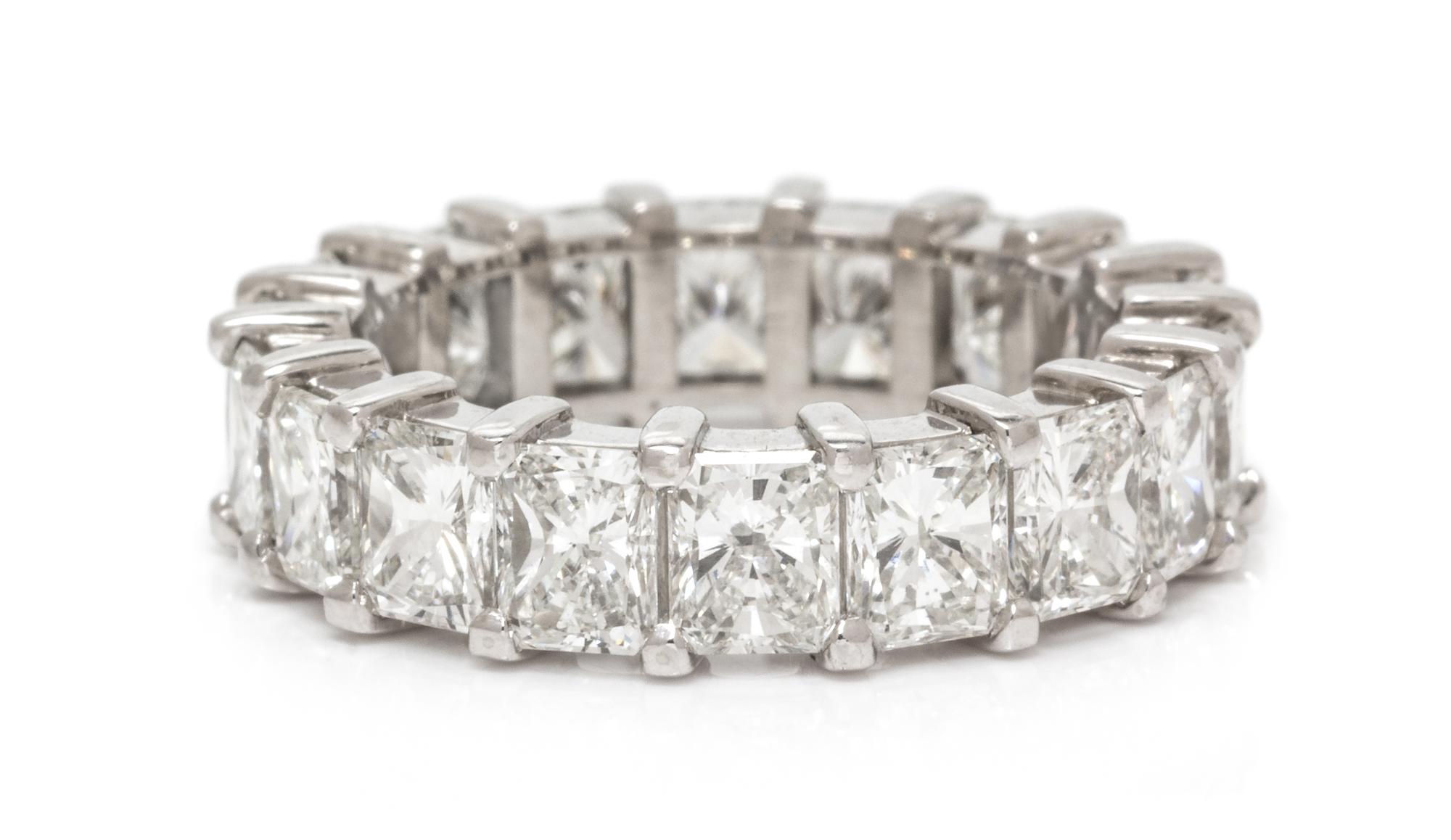 A Platinum and Diamond Eternity Band, 4.90 dwts.