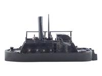 [CIVIL WAR]. A late 19th-century ebonized model of a Mississippi Squadron gunboat.