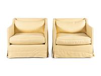 A Pair of Richard Shapiro Minima Lounge Chairs