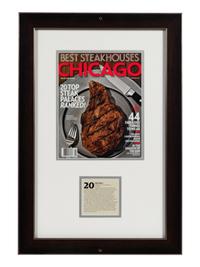 A Group of Seven Dining Awards and Honors Formerly Displayed at Mike Ditka’s Restaurant