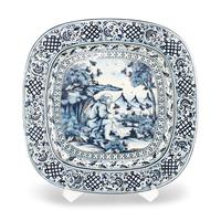A Large Continental Faience Platter