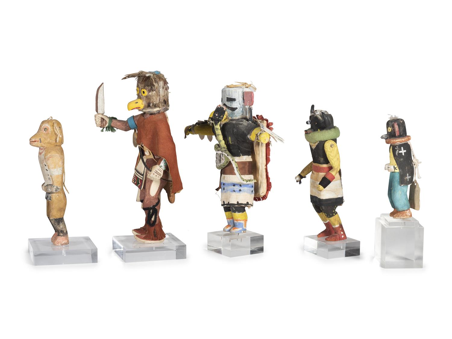 Collection of Hopi Katsina Dolls