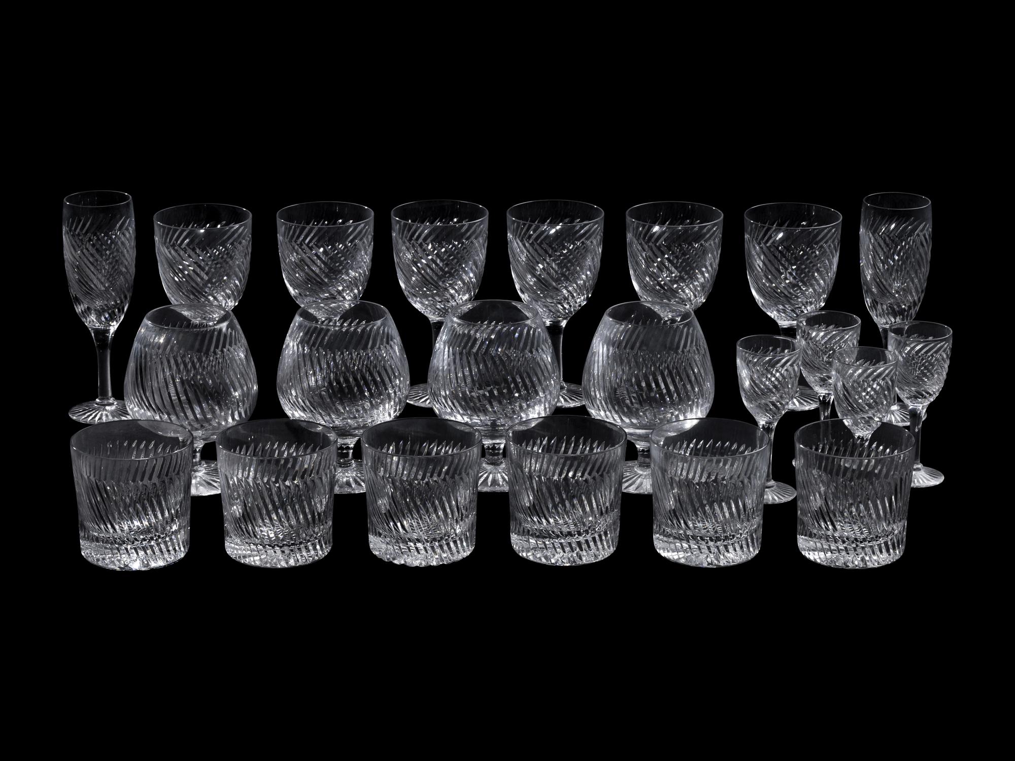 A Set of English Glass Stemware