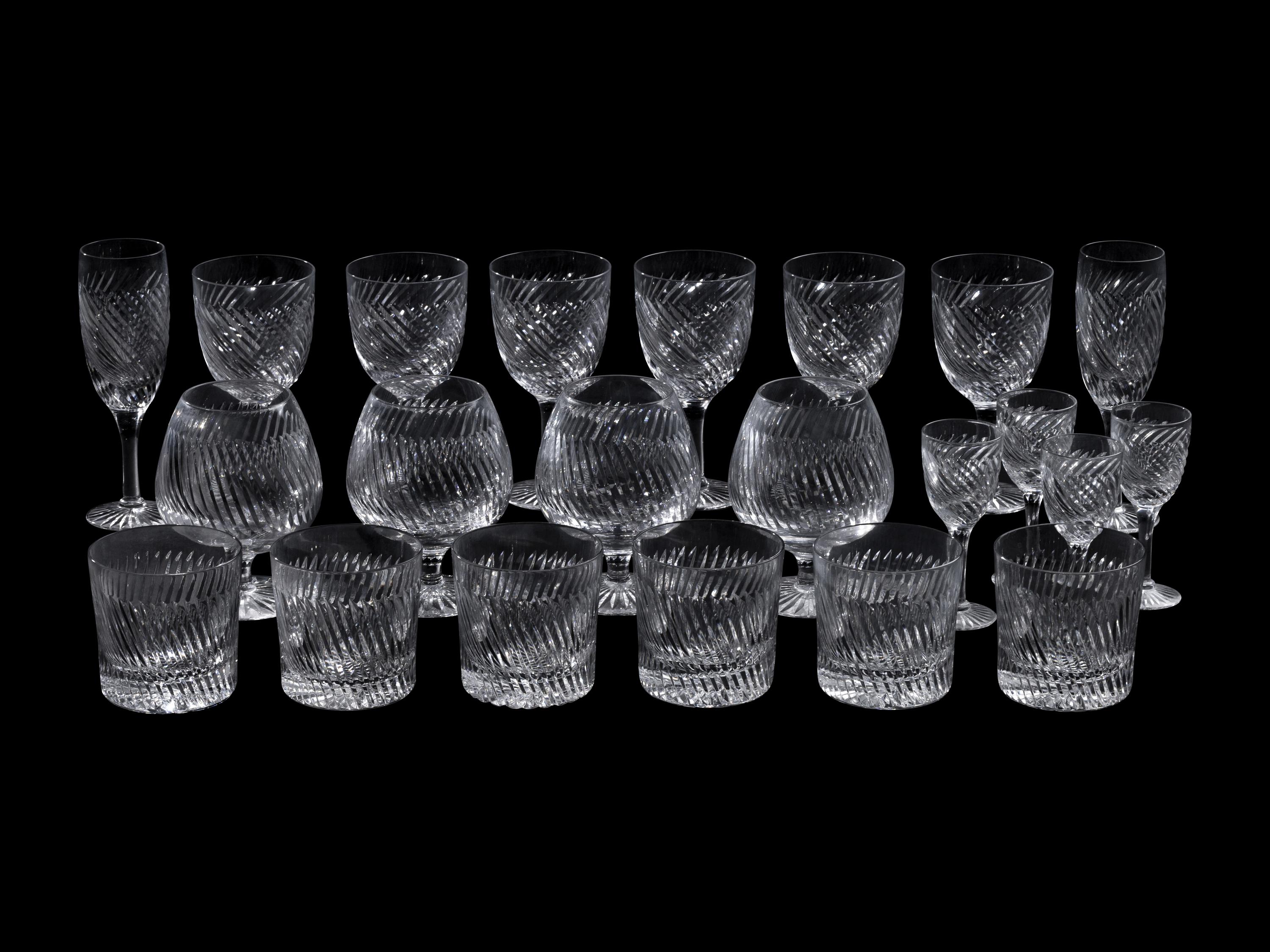 A Set of English Glass Stemware