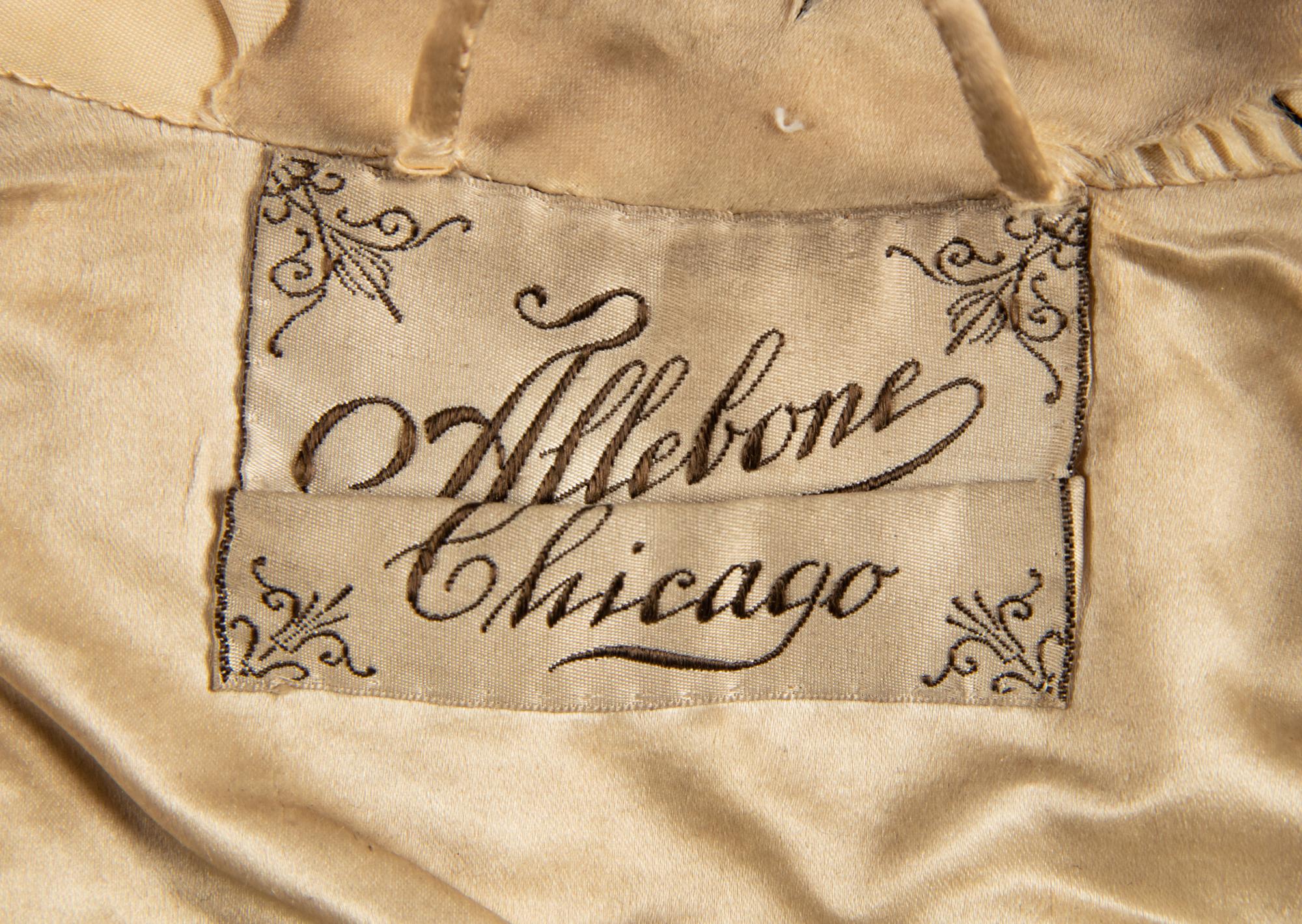 Two Silk Bustle Dresses, 1890s