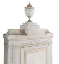 A Pair of Swedish Neoclassical Style Painted Cabinets