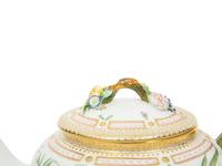 A Royal Copenhagen Flora Danica Porcelain Teapot