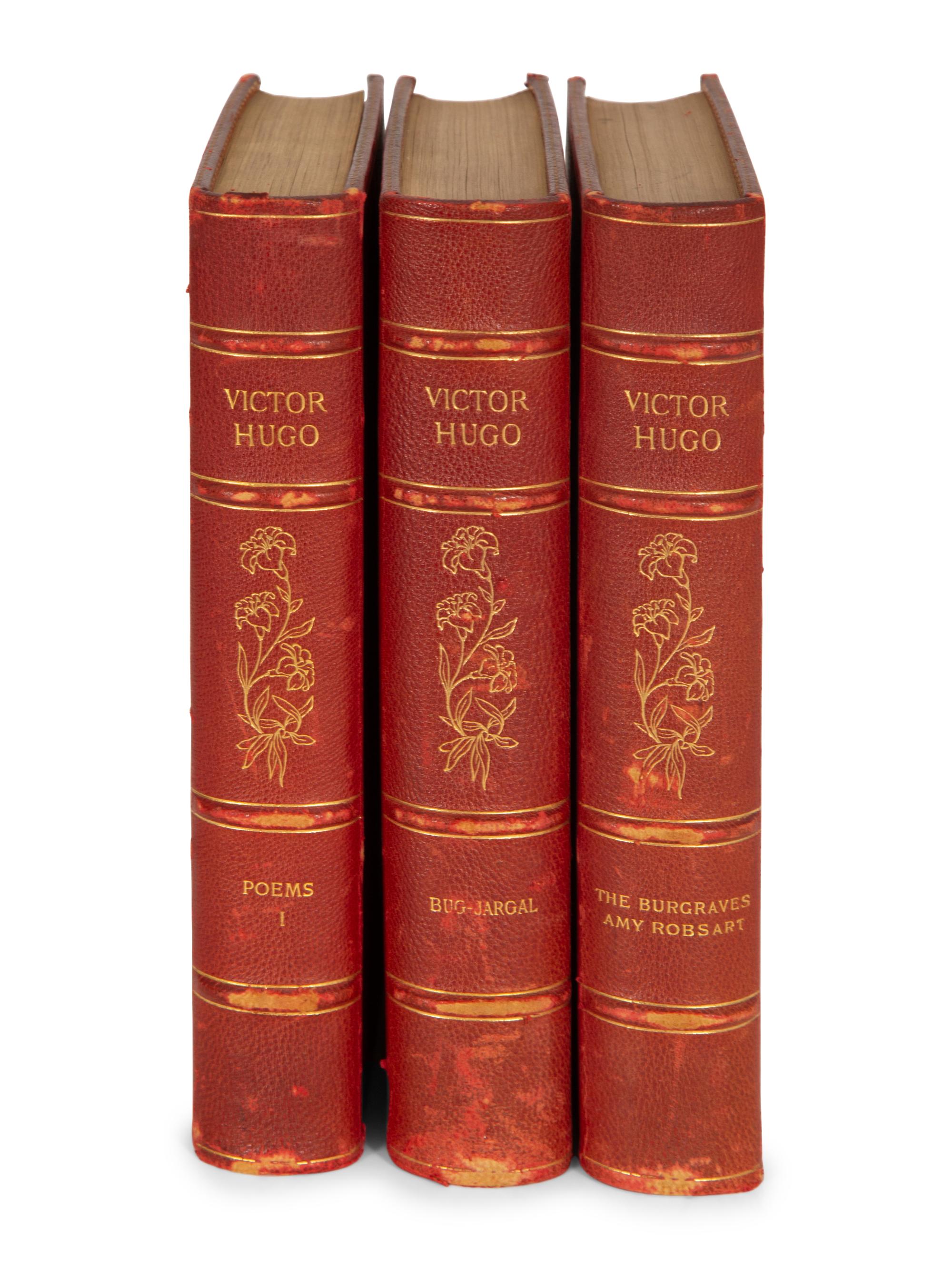 BINDINGS: Victor Hugo . Philadelphia: George Barrie, 32 volumes.