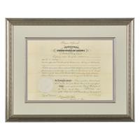 [Presidential] Grant, Ulysses S. Partially-Printed Document, signed
