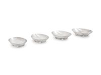 A Set of Four American Silver Footed Nut Dishes