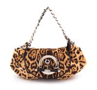 A Christian Dior Printed Calf Hair Handbag, 16" x 10" x 3".