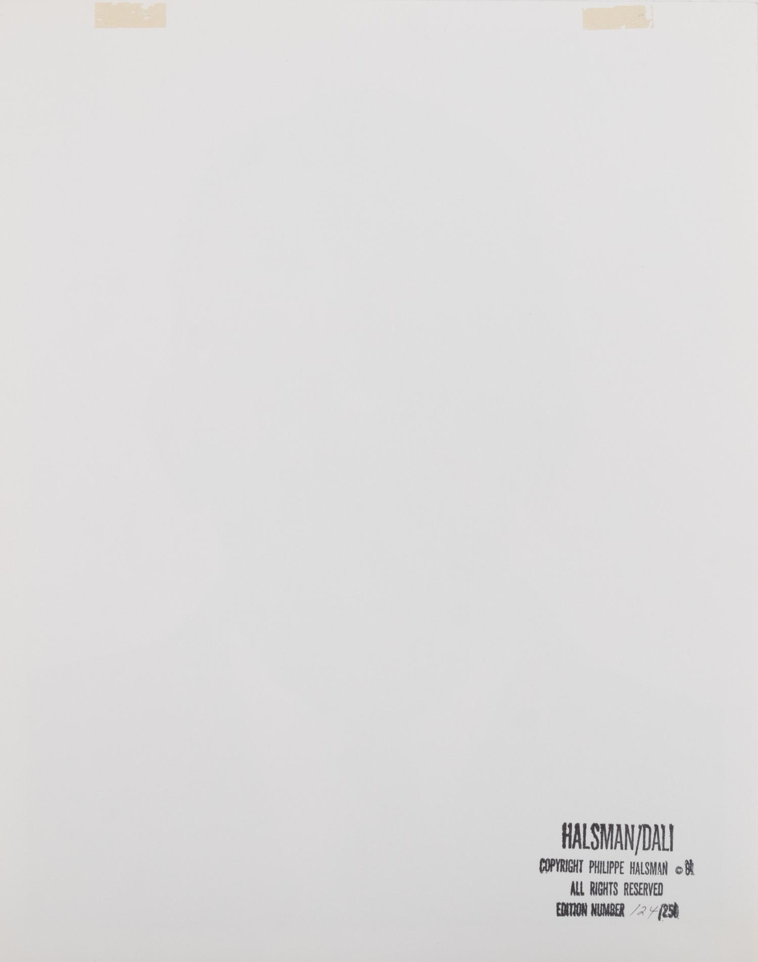 HALSMAN, Philippe (1906-1979). Dalí’s Mustache. 1954, printed 1981.
