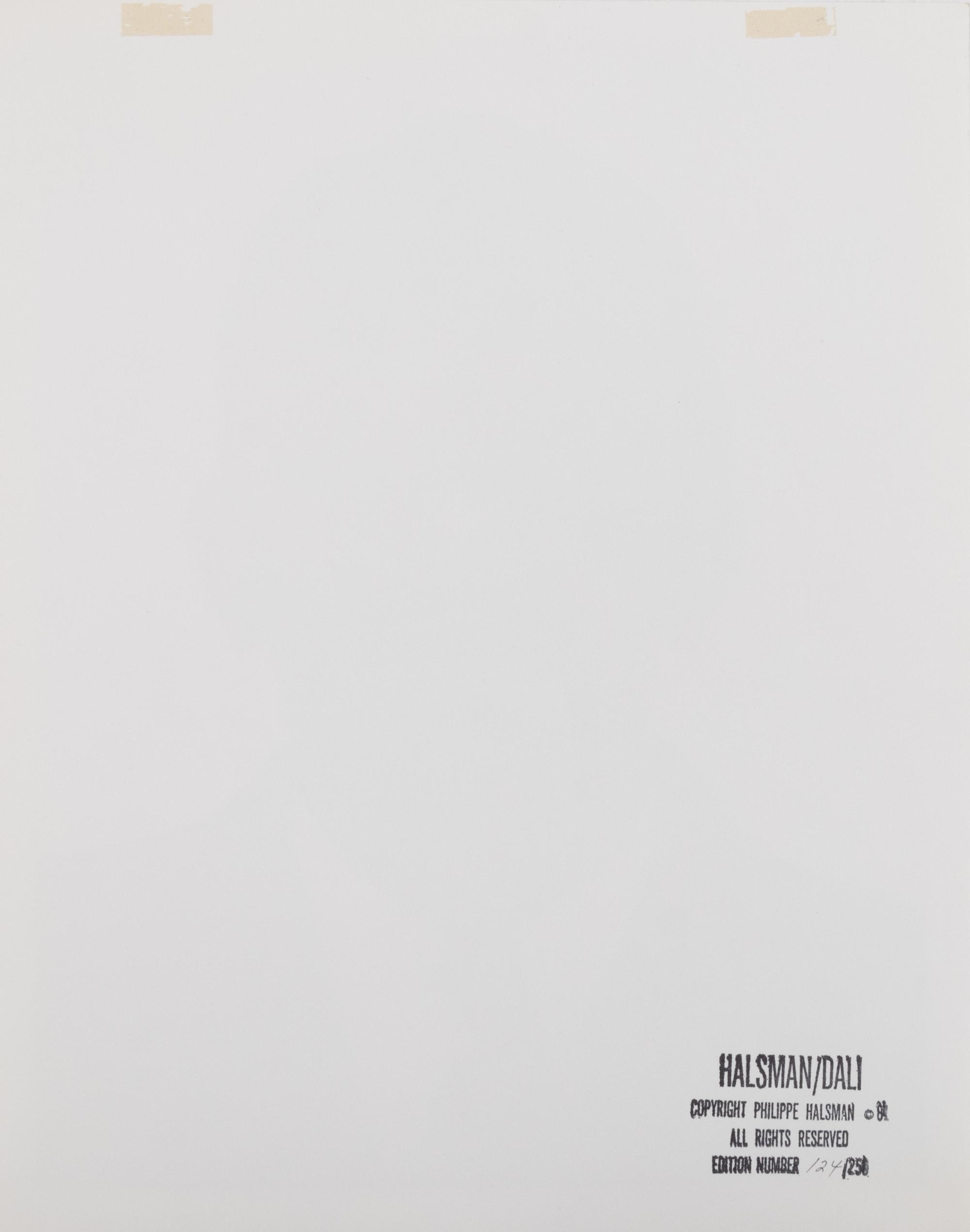 HALSMAN, Philippe (1906-1979). Dalí’s Mustache. 1954, printed 1981.